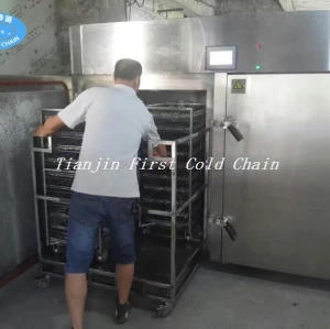 Seafood/shrimp low temperature 3000kg/h Liquid Nitrogen Tunnel Freezer