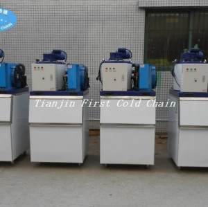 Máquina de hielo en escamas de 3T / 24 energéticamente eficientes para el procesamiento de productos del mar.
