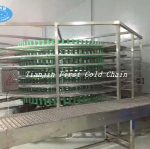 Línea de pan automática utilizada torre de congelación en espiral / torre de enfriamiento de alimentos