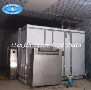 Congelador rápido de la cama de fluidificación de SLD / máquina de fluidización IQF