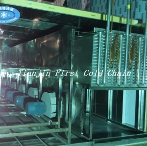 Cámara de fluidización Quick Freezer / IQF túnel de congelación rápida