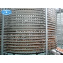 Torre de enfriamiento Bakey acero inoxidable hamburguesa pan espiral Torre de enfriamiento