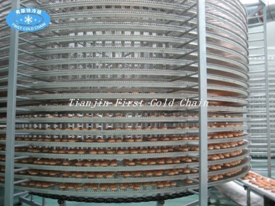 Spiral cooler for  bakey with stainless steel /bread spiral cooling tower