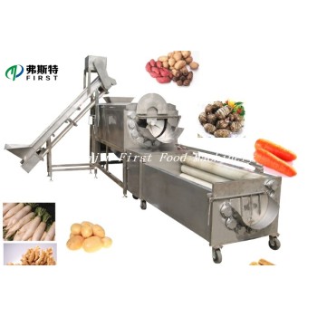 Vegetable Fruit Ginger Potato Brush Roller Peeling washing Machinery