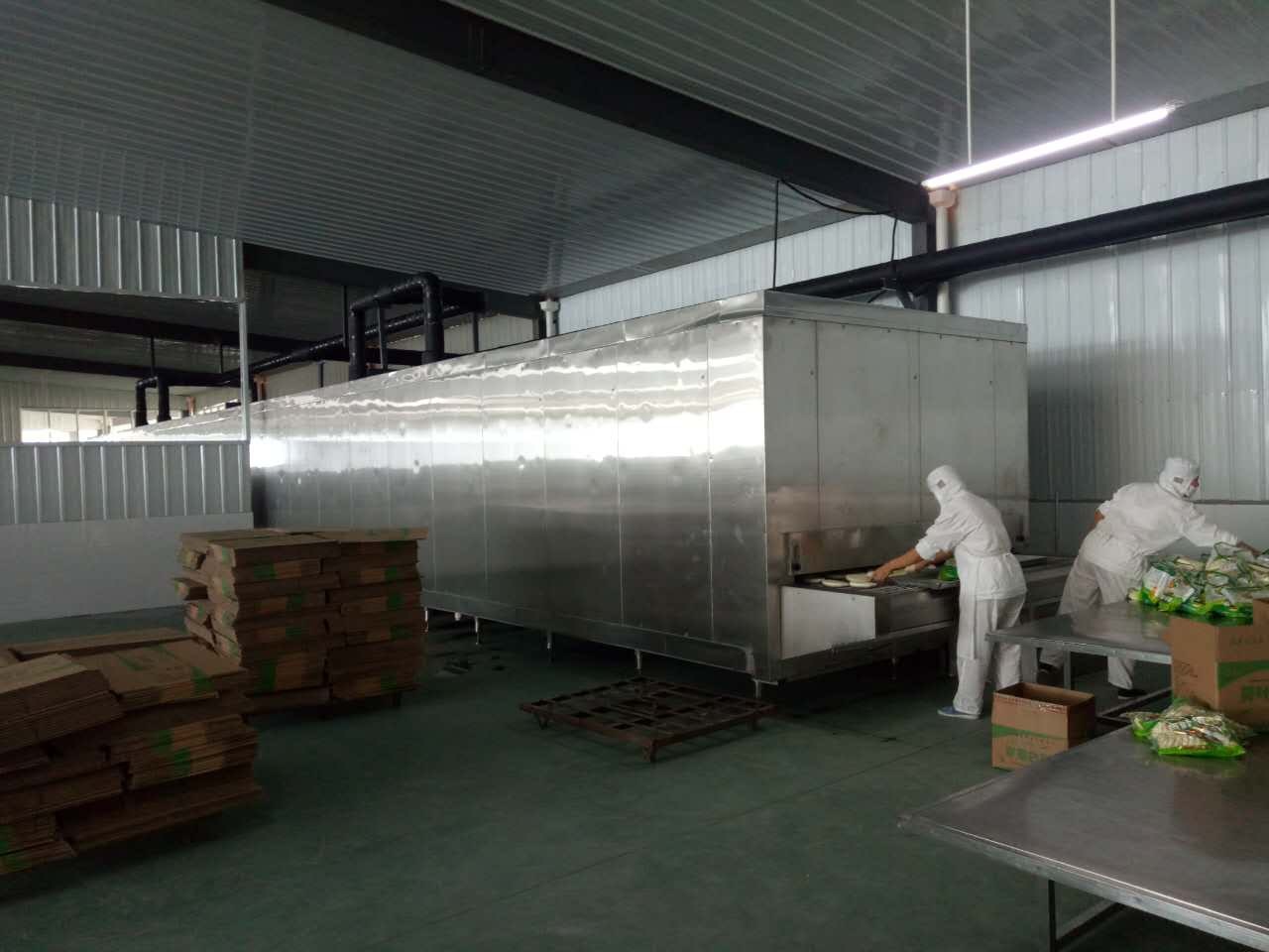 Tunnel Quick Freezer 1300KG / H exportation Maroc