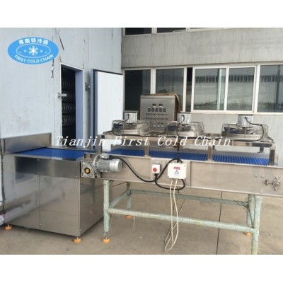 China full automatic Spiral Freezer 500kg/h For Dumplings