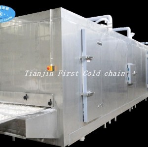 Точная обработка в Китае туннельного морозильника 600 кг / ч с полной нержавеющей сталью для креветок