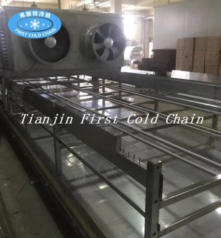 Tipo de túnel Quick Freezer para Fish Dumpings de camarones Filete de pescado
