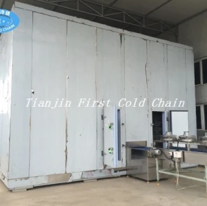China Congelamiento rápido doble espiral 2000kg / h con correa de material plástico para bakey