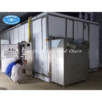 Fluidized Quick Freezing / IQF freezer for frozen french fries production line in China