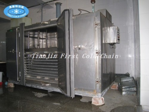 Máquina del congelador de la placa del túnel de la industria IQF para congelar rápido de la comida