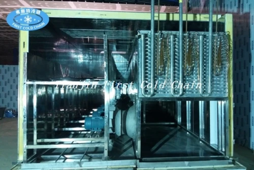Máquina de congelación rápida de fluidización para el procesamiento de alimentos congelados de frutas y verduras