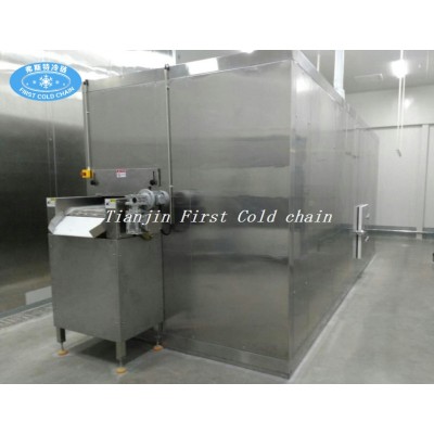 Máquina de congelación rápida de fluidización para el procesamiento de alimentos congelados de frutas y verduras