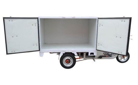 Tricycle électrique de réfrigération de cargaison de van / camion de lait / crème glacée