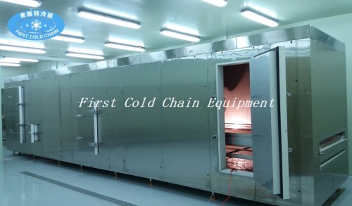 La ceinture rentable d'acier inoxydable de congélateur de tunnel et le compresseur bien-connu de marque pour la nourriture congelée