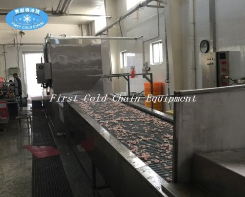 Фабрика Китая напрямую поставляет туннельный морозильник IQF для морепродуктов / рыбы