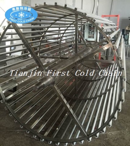 Freeze Seafood Equipment Spiral IQF Machine / Spiral Freezing in China