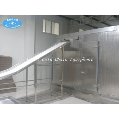 China high quality Spiral IQF Freezer 500kg/h for dumplings Shrimp or Fish