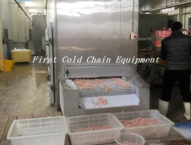 tunnel freezer for shrimp freeze