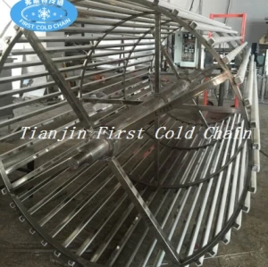 La rentable congelador rápido en espiral de China 1000kg / h de exportación a Marruecos para camarones