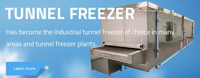 tunnel freezer for frozen food and food quick cooling