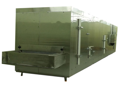 China first cold chain supply 100kg/h tunnel freezer for freeze egg tart