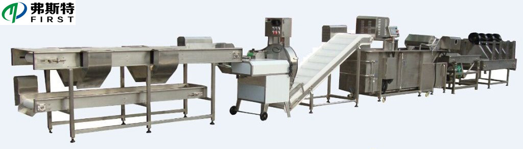 frozen fries processing line 