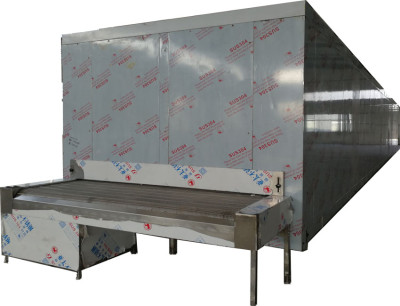 Высококачественный туннельный морозильник 500 кг / час для креветок
