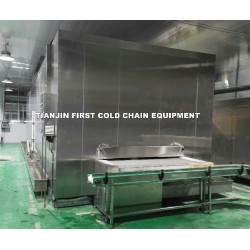 Freeze seafood adopt Impingement Linear Freezer better freeze effective from China first cold chain