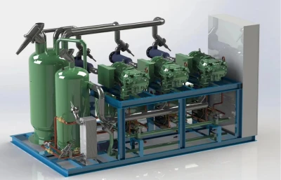 China 3-50HP Bitzer Brand Semi-Hermetic Compressor unit for Refrigeration