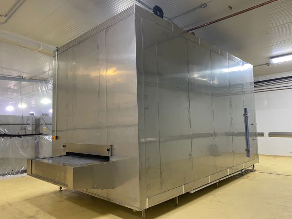 Industrial continuous Impingement tunnel freezer for sea food freezing