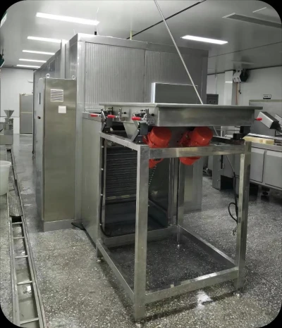 Small type Fluidized bed IQF freezer 100kg/h for frozen IQF vegetables from China