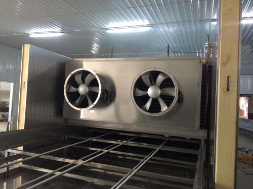 China FYW500 Tunnel cooling Machine for Food Industry processing quick cooling  export Mexcio