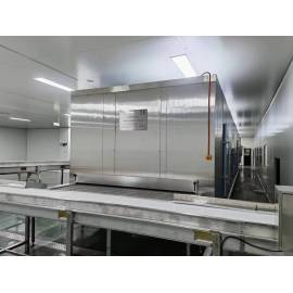 China IQF Tunnel freezer for chicken breast Freeze capacity from 100kg/h to1000kg/h