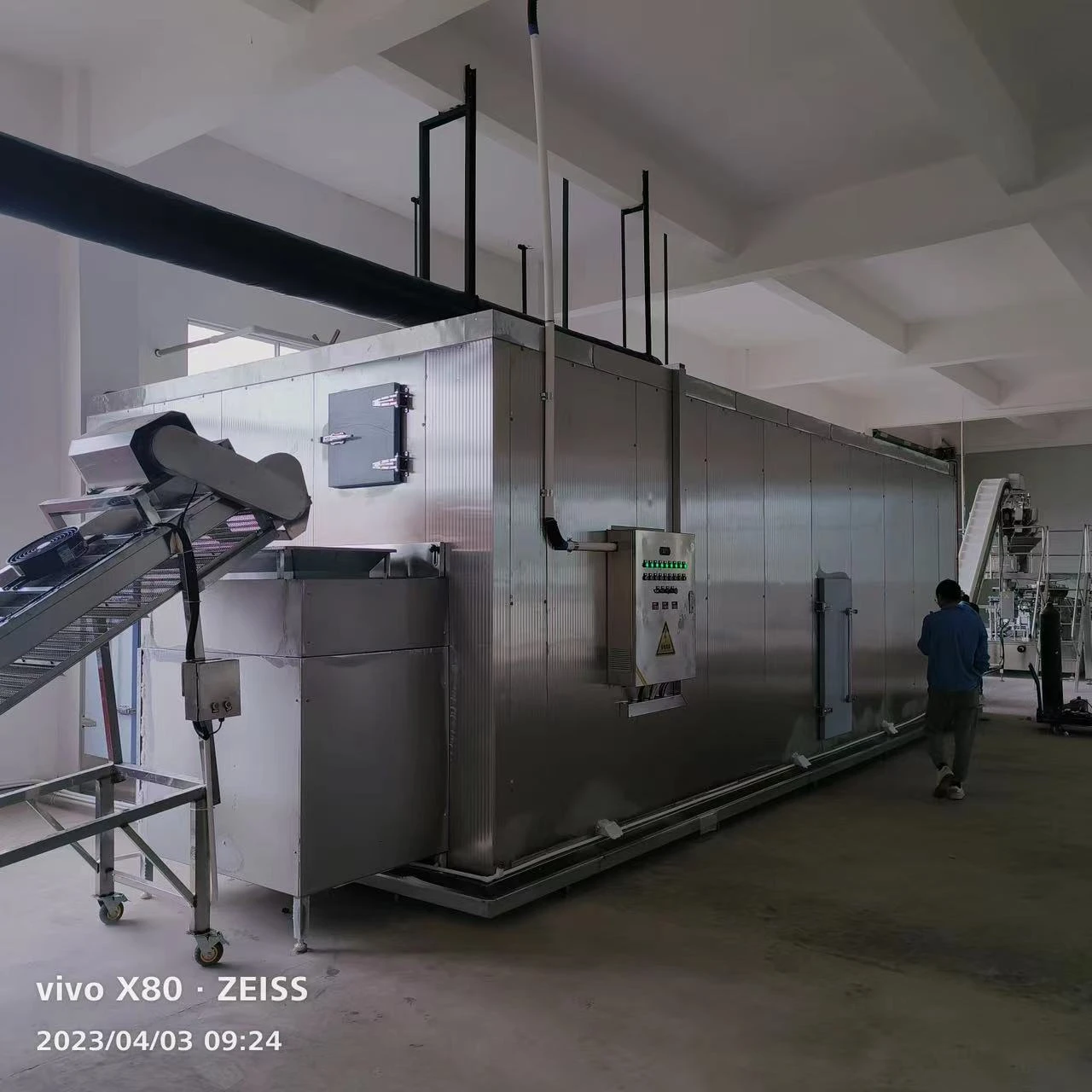 fluidized IQF freezer 