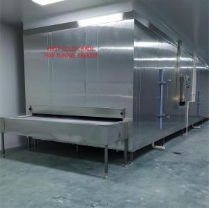 first cold chain FSW China Tunnel freezer for Freeze Pizza the capacity from 100 to 1000kg/h