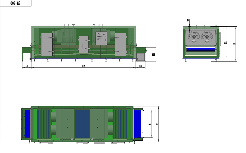 tunnel freezer 300kg/h 