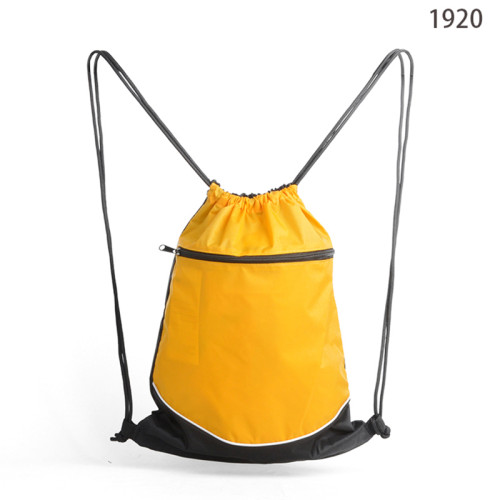 2016 Wholesale Black Promotional Cheap Drawstring Bag Backpack