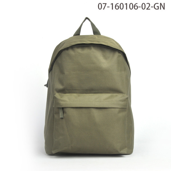 Custom Made Fashionable Green Waterproof Backpack Bag