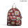Custom Canvas Girls Backpack Bag, Wine Red Mini Backpack