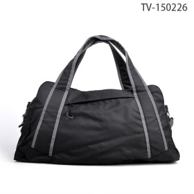 Black Travel Time Bag, Waterproof Travel Bag Men Hand Lightweight Bag
