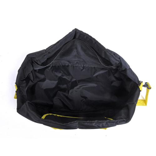 Simple Design Nylon Yellow Travel Tote Sports Duffel Bag