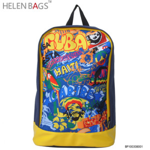 Wholesale casual girl boy travelling backpack bag fashion PU school backpack for teenager