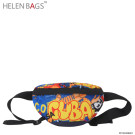 Fashion 3D Printing Waterproof Waist Pouch Bag Dry Bag for Running with Belt Waist Bag