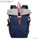 2017 latest design leisure backpack blue school parker double shoulder back bag