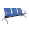 Airport Reception Waiting Chair Room Garden Salon Barber Bench (3 seats, Blue)