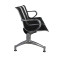 3-Seat Salon Barber Bank Airport Reception Waiting Room Chair Bench Chair Furniture （black）