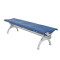 Blue 4 seaters pu seat waiting steel chair