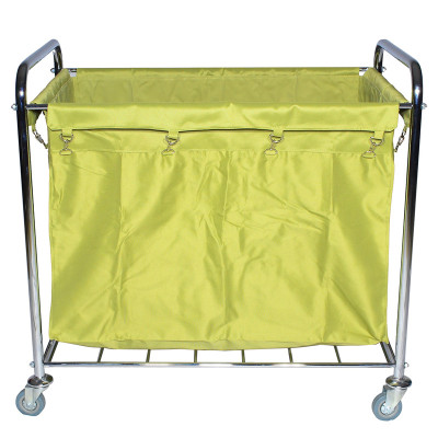 commercial long square type laundry trolley on wheels