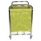 commercial long square type laundry trolley on wheels